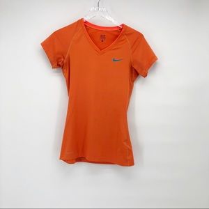 NIKE dri-fit vneck short sleeve top